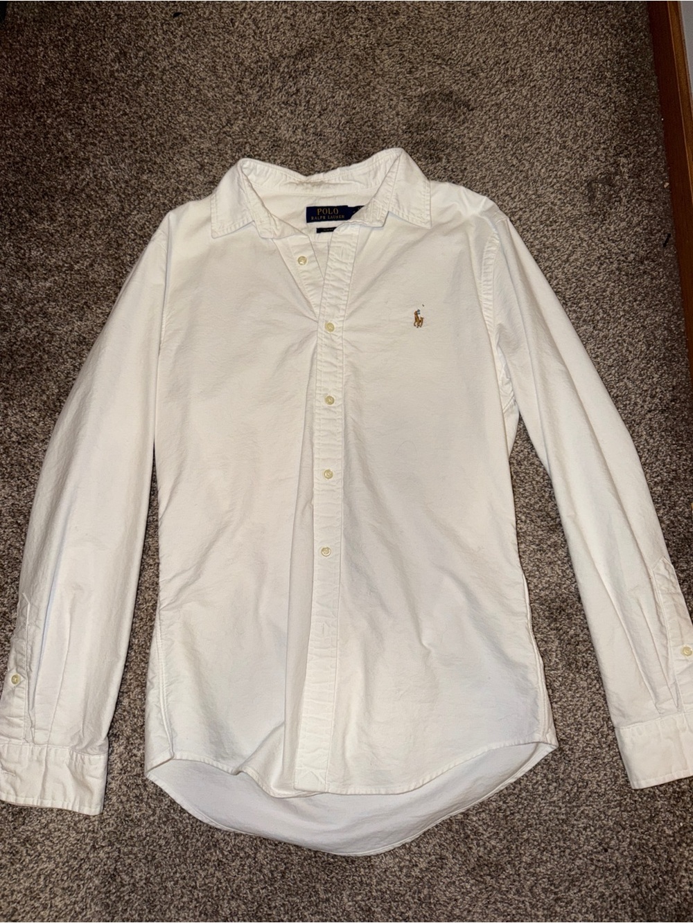 Polo Ralph Lauren White Slim Fit Button Down Shirt